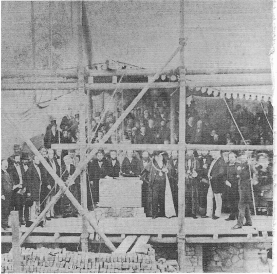 Freemasons Lay Foundation Stone For Charles Spurgeon's Metropolitan Tabernacle.